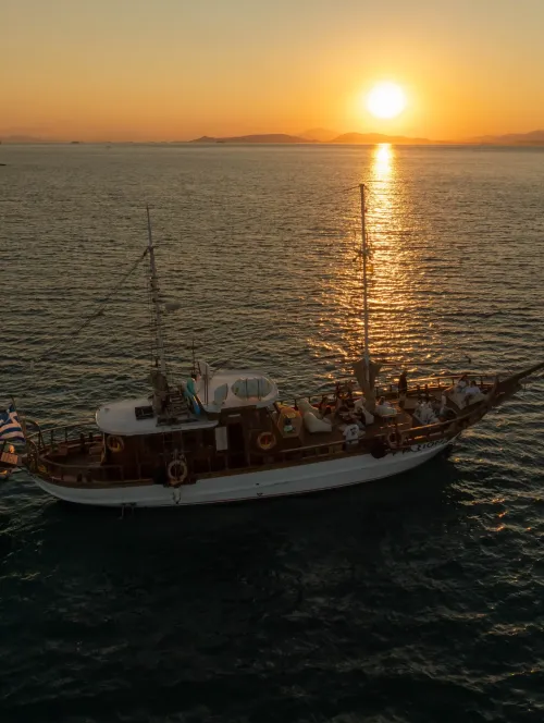 sunset aerial