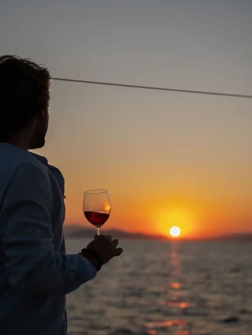 sunset wine