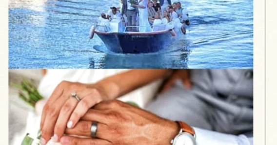 Honeymooners private boat with captain under request.