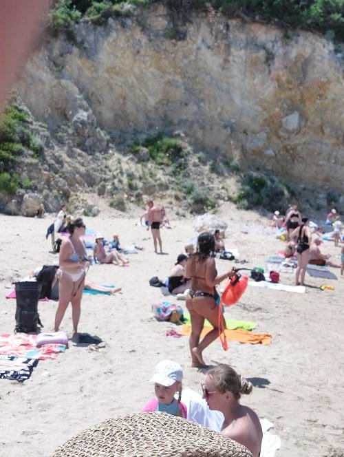 Stop for swimming in turtle island