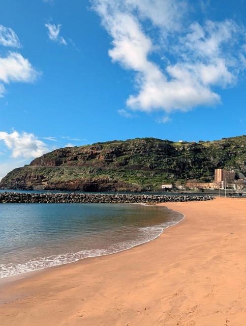 Machico sand beach
