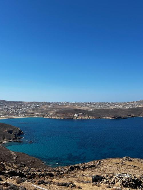 Ftelia beach – Archaelogical sight – Neolithic Settlement, Mykonos Greece