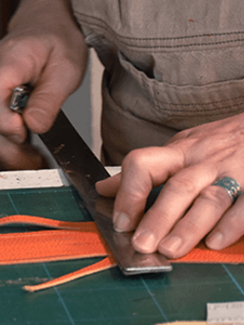 Leather Artisan in Florence